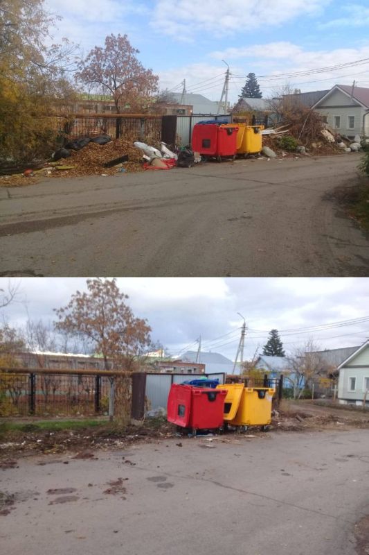 1560 кубометров мусора вывезли с улиц Оренбурга за прошлую неделю