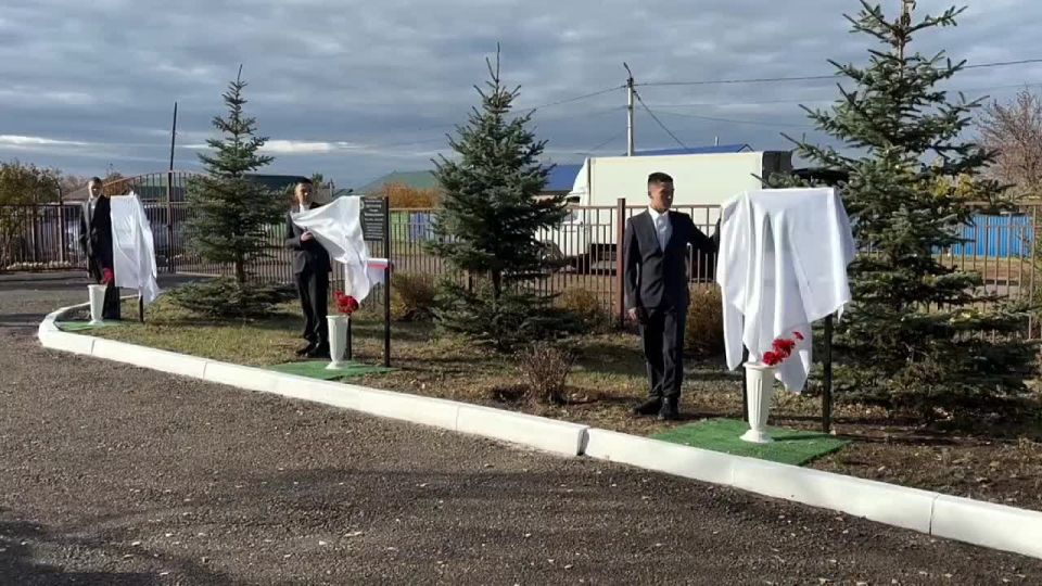 В оренбургском селе Пруды открылась Аллея Памяти и Славы