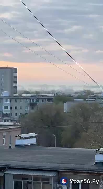 Утренний туман на горизонте в Орске