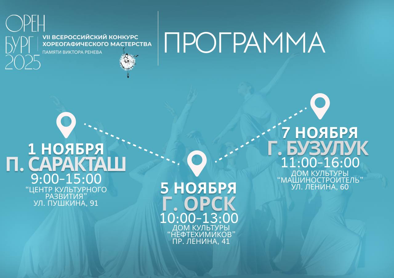 В Оренбуржье стартует Всероссийский конкурс хореографического мастерства памяти Виктора Ренева