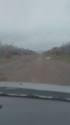 Участок федеральной трассы в Октябрьском районе весь в ямах и кочках
