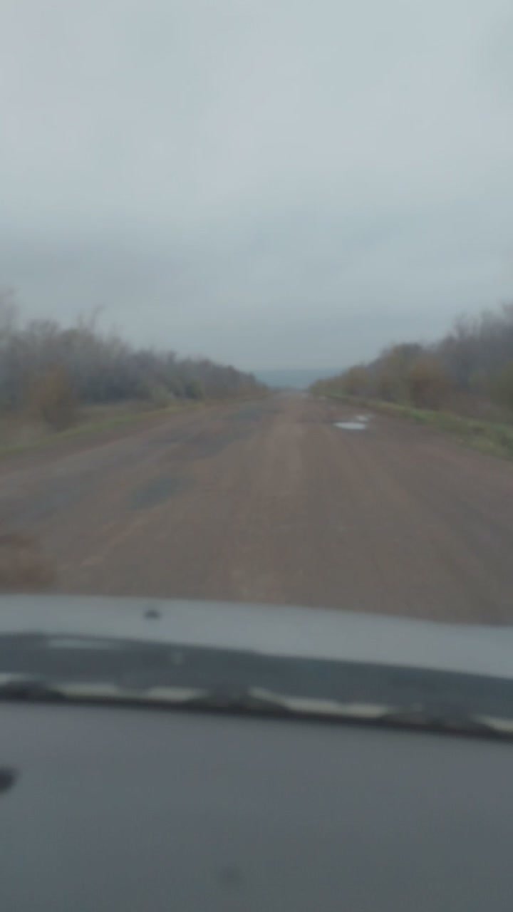 Участок федеральной трассы в Октябрьском районе весь в ямах и кочках