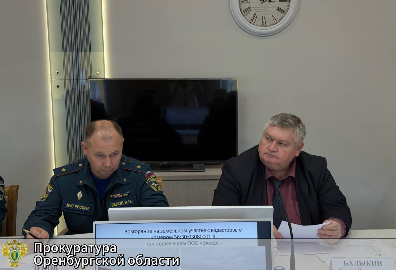 В прокуратуре Оренбургской области оценили эффективность мер, принимаемых с целью тушения тлеющей подсолнечной лузги в Сорочинском муниципальном округе В прокуратуре Оренбургской области оценили эффективность мер, принимаемых с целью тушения тлеющей подсолнечной лузги в Сорочинском муниципальном округе