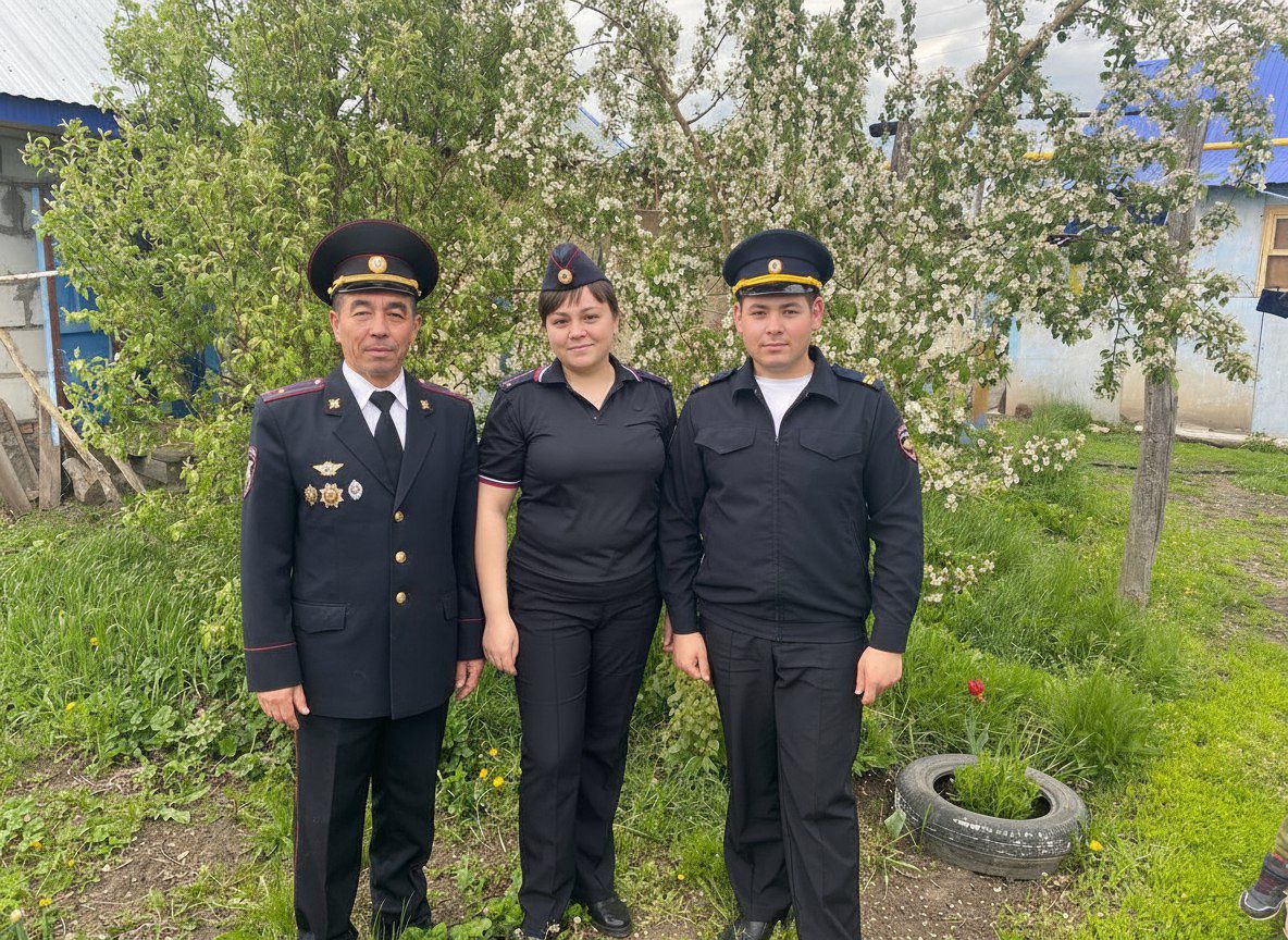 Дети Народного участкового Оренбуржья пошли по стопам отца