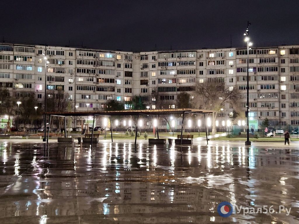 Дождь в Оренбурге в конце рабочей недели