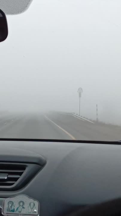 «Оренбург-Самара. Трасса окутана туманом»