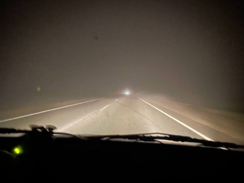 На дорогах Кувандыкского округа и Медногорска плотный туман