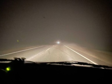 На дорогах Кувандыкского округа и Медногорска плотный туман