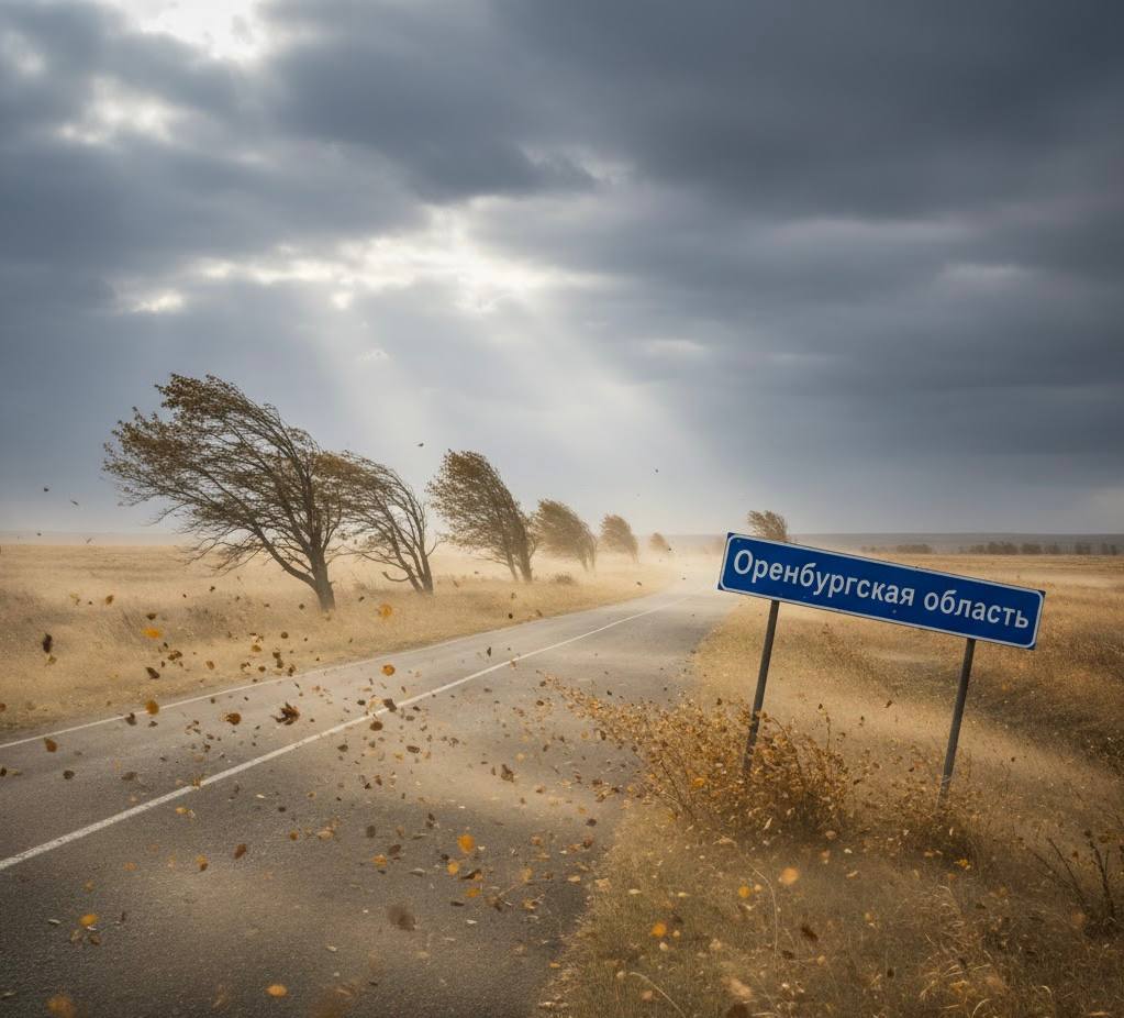 Оренбуржье предупреждают об усилении ветра