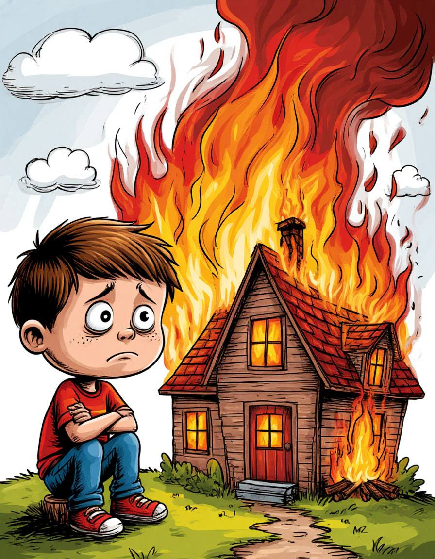 Научи детей правилам пожарной безопасности