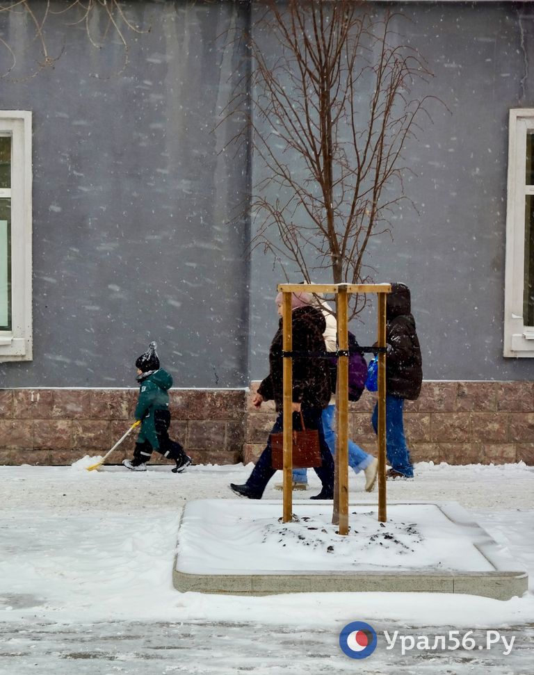 Оренбург и долгожданный снег Оренбург и долгожданный снег