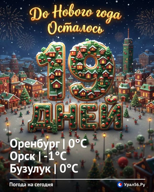 Доброе утро. До Нового года 19 дней