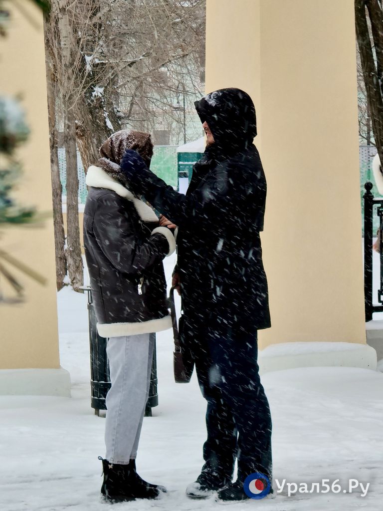 Оренбург и долгожданный снег Оренбург и долгожданный снег