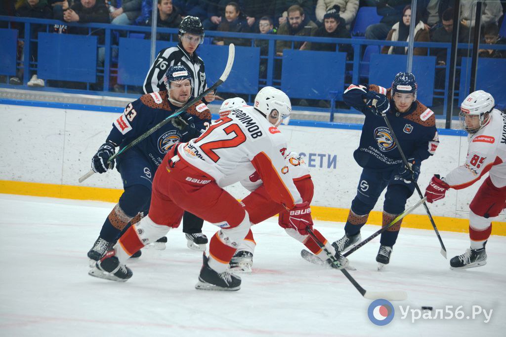ХК «Южный Урал» взял реванш у ХК «Горняка-УГМК» в Орске — 3:2