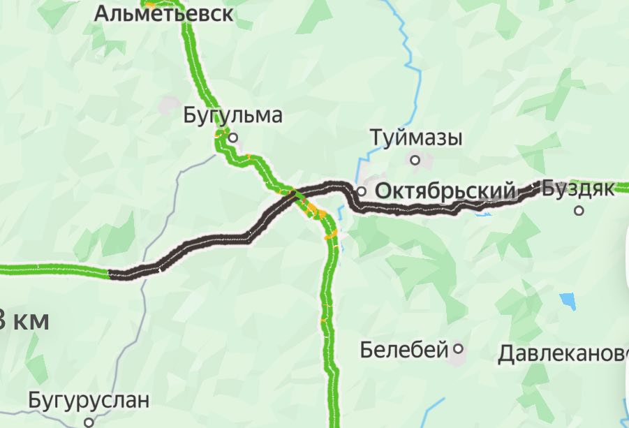 Более 150 км трассы М-5 «Урал» перекрыты в Оренбургской области из-за непогоды