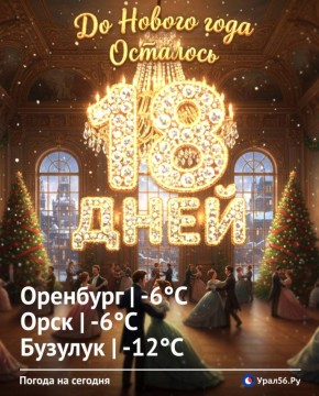 Доброе утро. До Нового года 18 дней