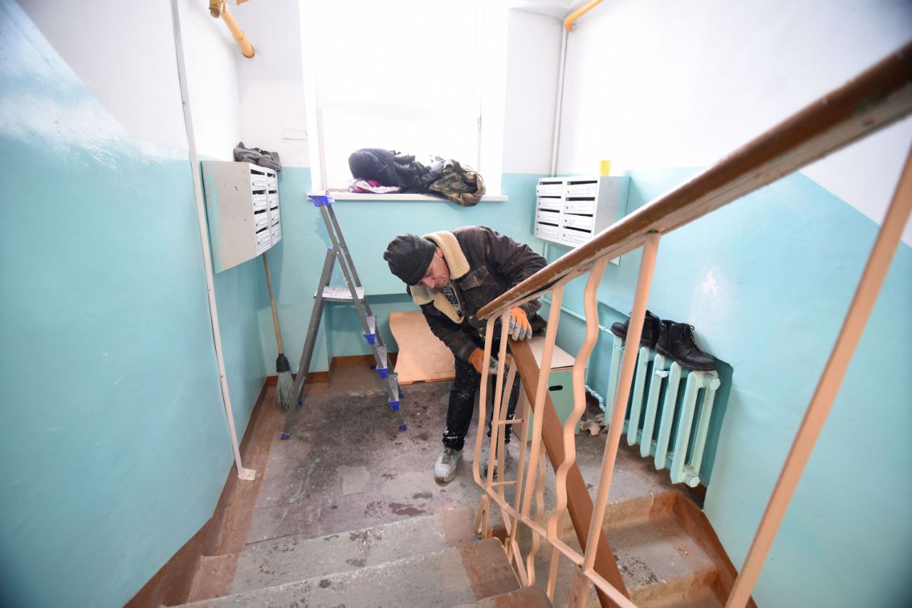 Дом на пр. Больничном в Оренбурге почти восстановили после крупного пожара Дом на пр. Больничном в Оренбурге почти восстановили после крупного пожара