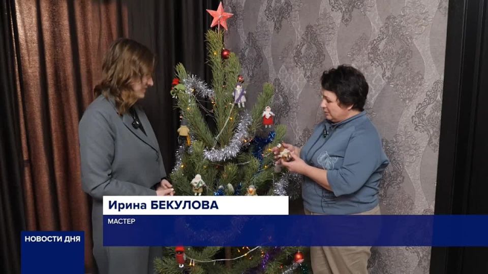 ОРЕНБУРЖЕНКА СОЗДАЕТ ЕЛОЧНЫЕ ИГРУШКИ ИЗ ШЕРСТИ