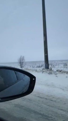 Участок трассы М-5 в Оренбургской области перекрыт из-за нулевой видимости