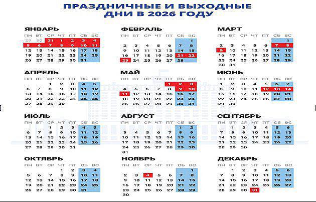 Жители Оренбургской области отдохнут 118 дней в 2026 году