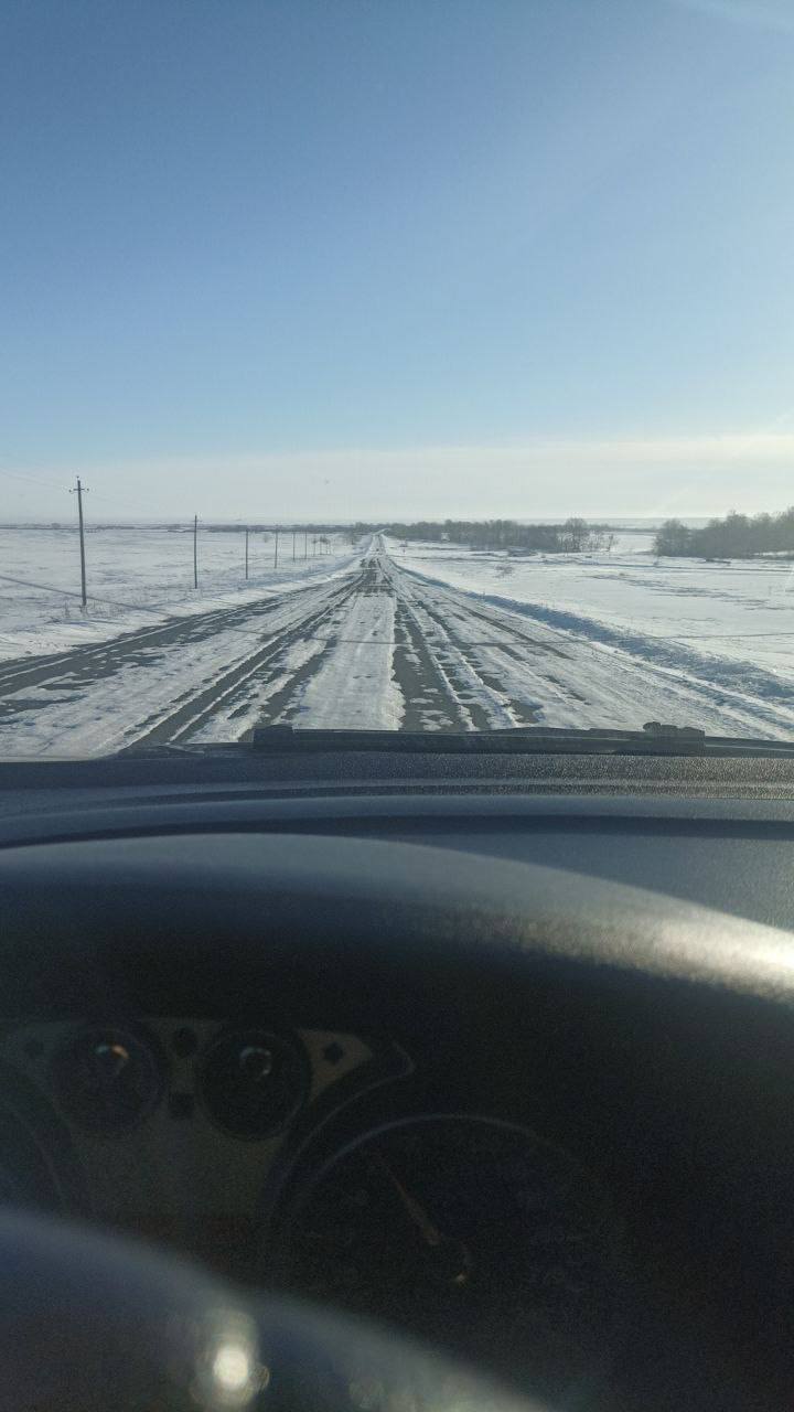 Водители объезжают закрытую трассу Оренбург - Орск через Башкирию Водители объезжают закрытую трассу Оренбург - Орск через Башкирию