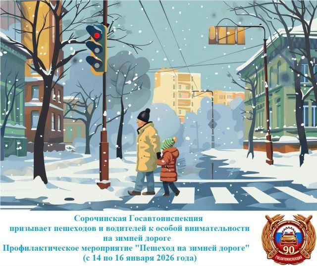 О проведении профилактического мероприятия «Пешеход на зимней дороге»