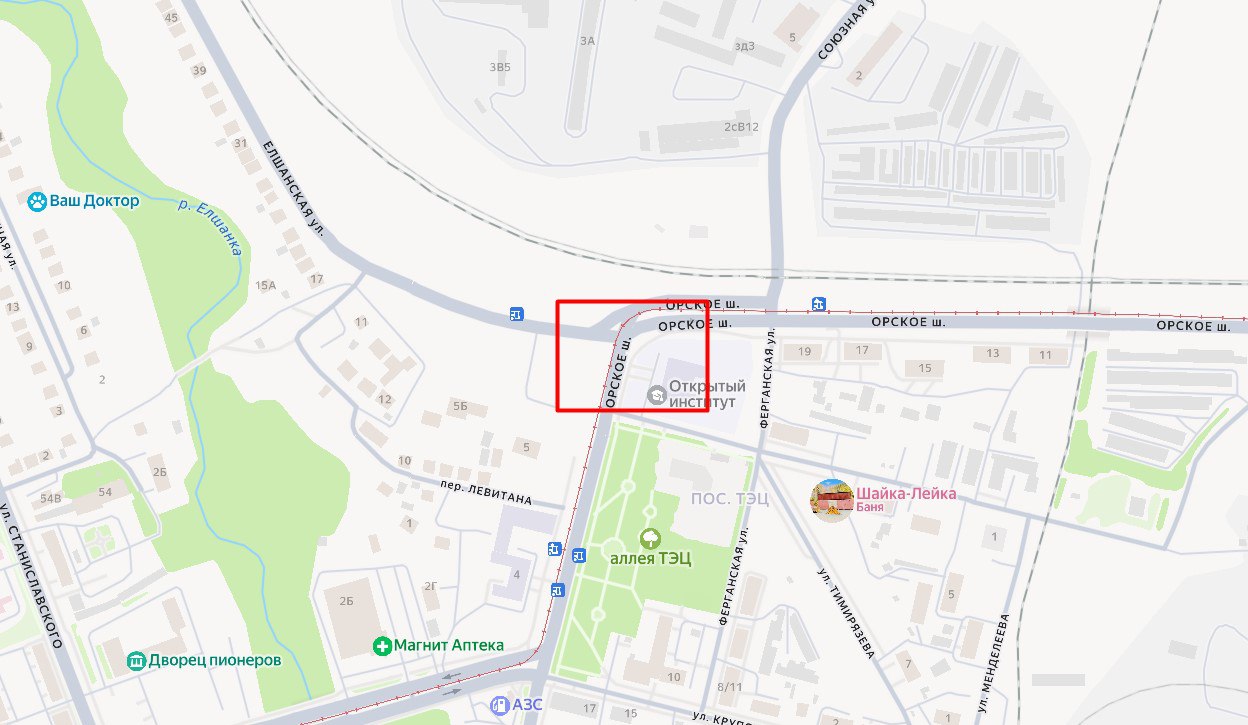 В Орске изменят работу светофора на перекрестке Орского шоссе и ул. Елшанской