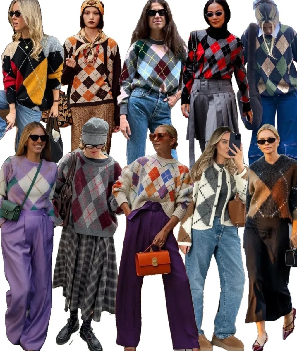 Ромбы: как модный принт обновит ваш стиль в 2026 году