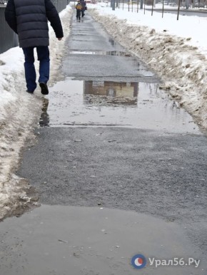 3 день оттепели в Оренбурге