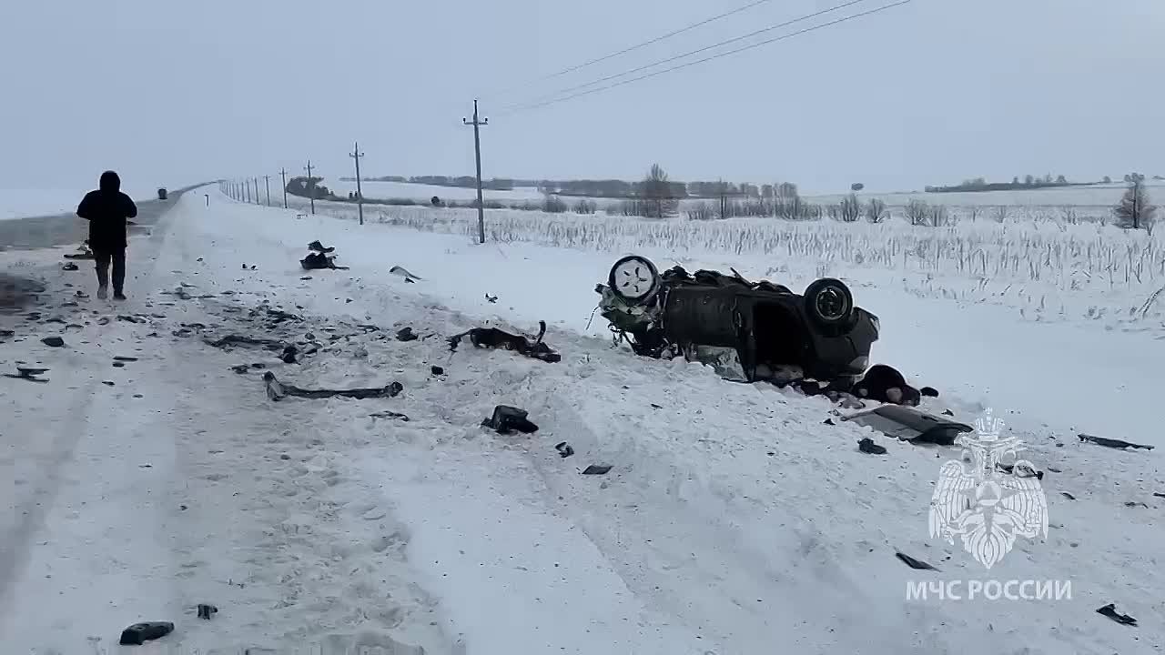 Машина с пятью иностранцами врезалась в Mazda в Оренбургской области, сообщил источник РЕН ТВ