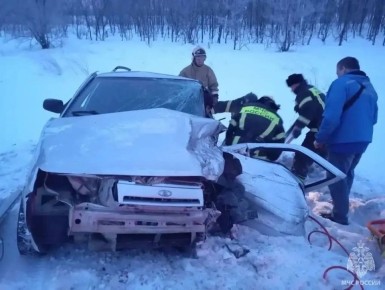 В Гайском округе при столкновении автомобилей пострадал мужчина