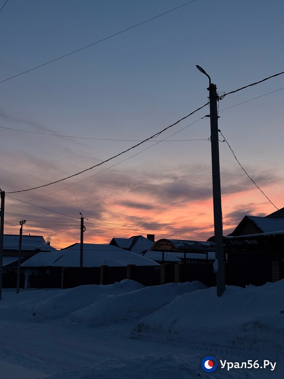 Закат в Оренбурге Закат в Оренбурге