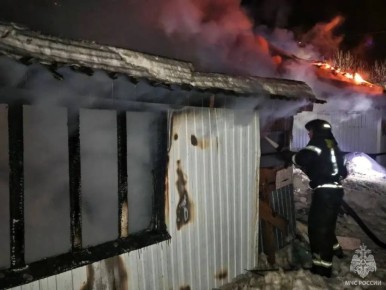 На пожаре в Бузулуке пострадал мужчина