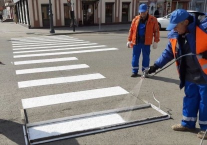В Оренбурге заключён первый контракт на обновление дорожной разметки в 2026 году