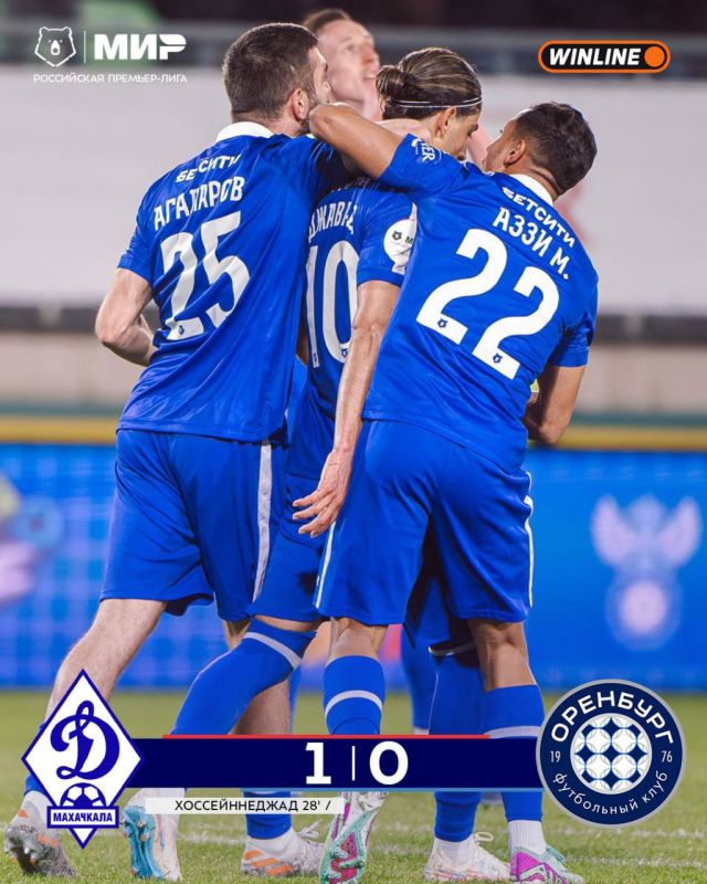 Махачкалинское «Динамо» обыграло «Оренбург» и покинуло зону «стыков» РПЛ