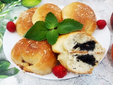 Шедевры из теста: Пирожки с маковой начинкой