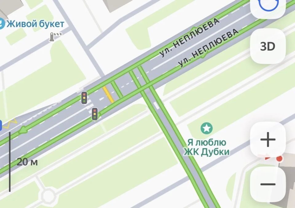 Горит зеленым для всех: Жители Оренбурга сообщили о странной работе светофора на улице Неплюева