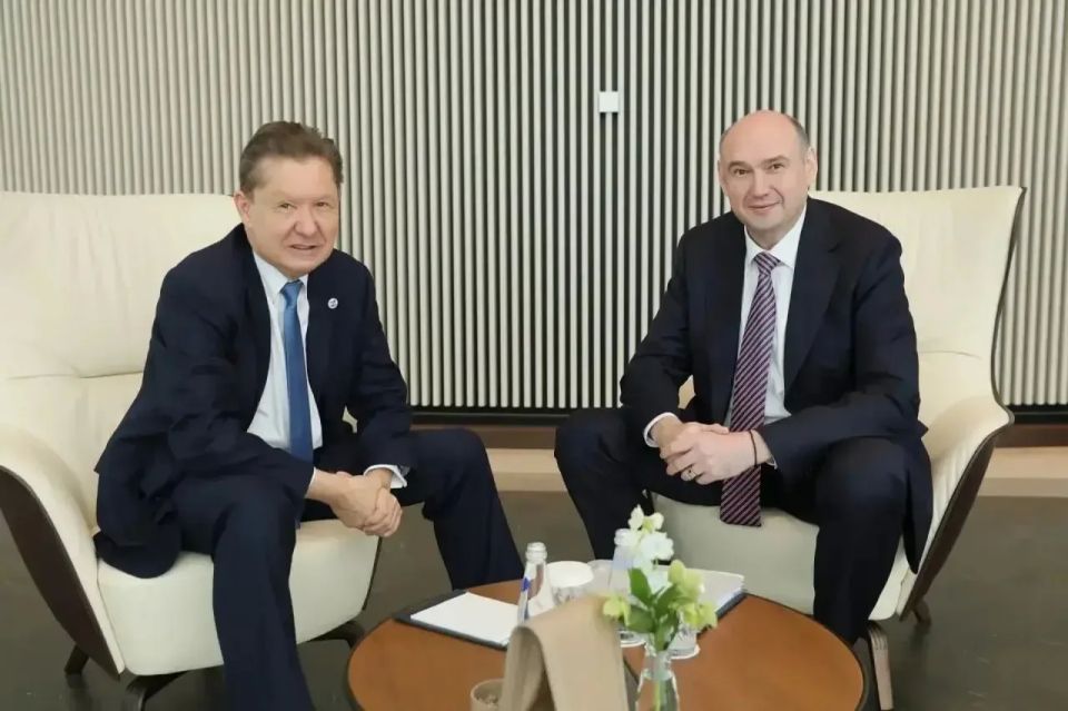 Евгений Солнцев встретился с главой «Газпрома» Алексеем Миллером