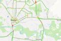 Сегодня утром в Оренбурге пробки собрались на обеих дорогах с мостами через Урал