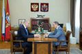 Губернатор Евгений Солнцев встретился с замминистра строительства и ЖКХ РФ Алексеем Ересько