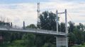 Часть пешеходного моста через Урал в Оренбурге закрыли в связи с ремонтом