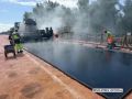 В Оренбурге дорожники приступили к укладке асфальта на мосту через р. Сакмару на проспекте Братьев Коростелевых