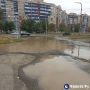 В Орске затопило остановку «Улица Сорокина»