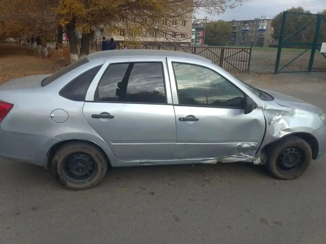 В Орске 18-летний лихач на «Гранте» протаранил мотоциклиста