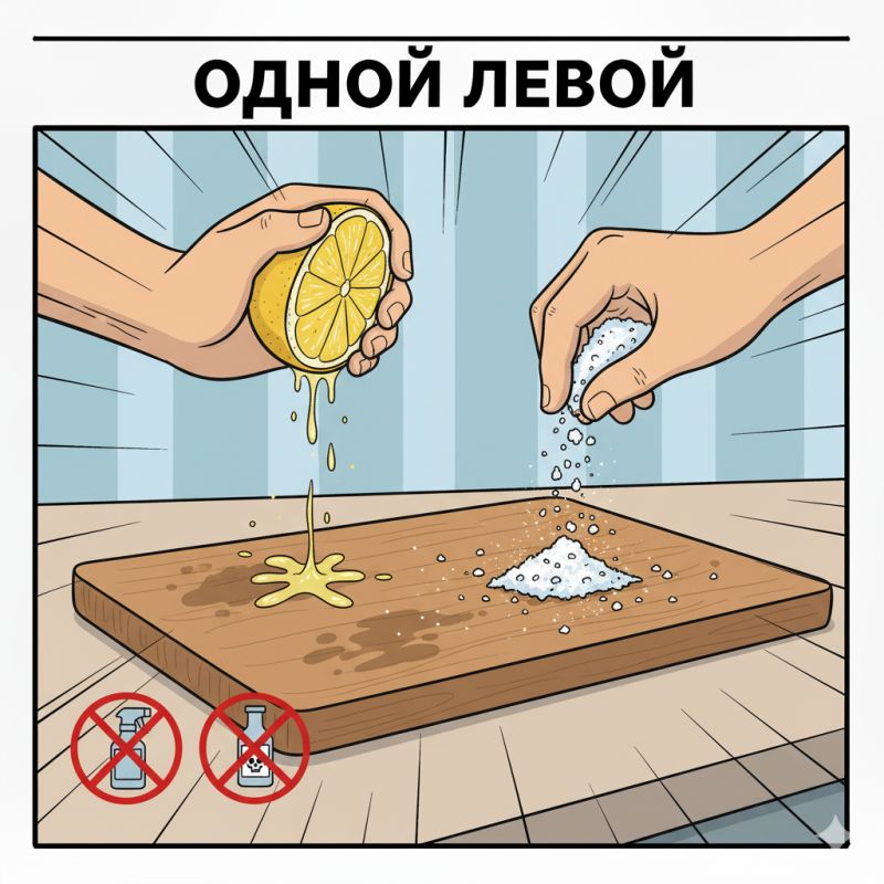 Как быстро продезинфицировать разделочную доску без агрессивной химии